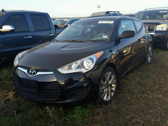 KMHTC6AD9GU283358 - 2016 HYUNDAI VELOSTER BLACK photo 2