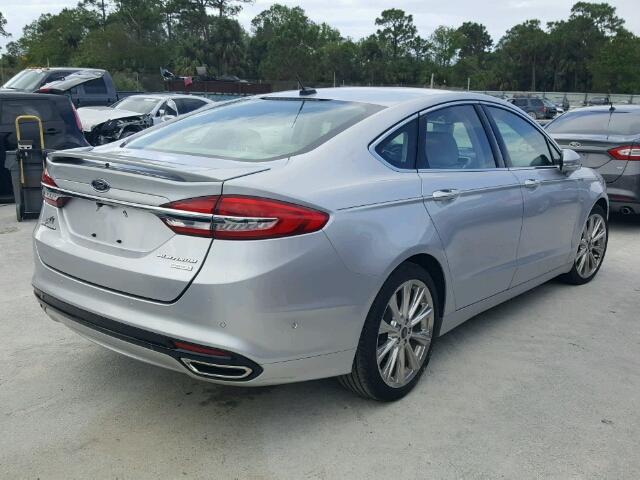 3FA6P0K95HR132500 - 2017 FORD FUSION TIT GRAY photo 4