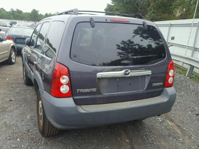 4F2YZ92Z16KM28262 - 2006 MAZDA TRIBUTE I BLUE photo 3