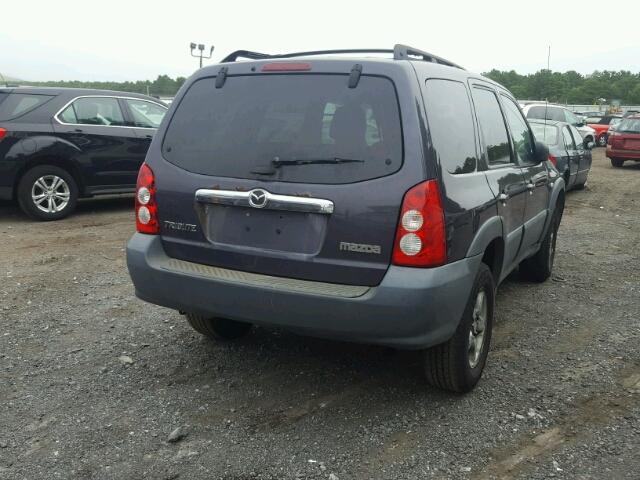 4F2YZ92Z16KM28262 - 2006 MAZDA TRIBUTE I BLUE photo 4