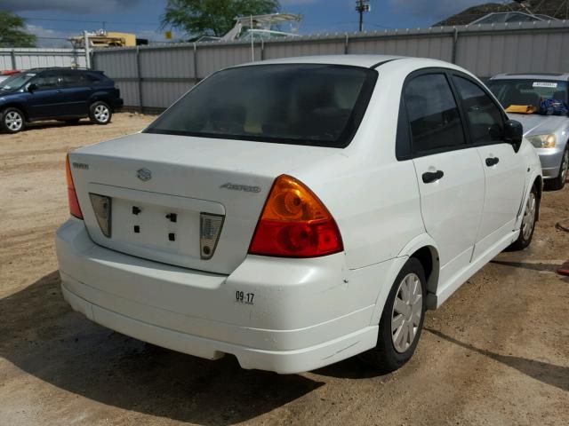 JS2RA61S945210490 - 2004 SUZUKI AERIO S WHITE photo 4