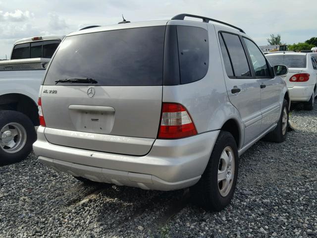 4JGAB57E74A505364 - 2004 MERCEDES-BENZ ML 350 SILVER photo 4