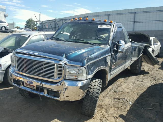 1FTNX21F0XEC76899 - 1999 FORD F250 SUPER GREEN photo 2