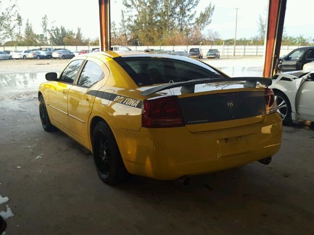 2B3KA53H76H373711 - 2006 DODGE CHARGER YELLOW photo 3