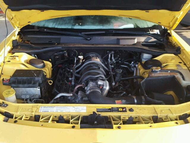 2B3KA53H76H373711 - 2006 DODGE CHARGER YELLOW photo 7