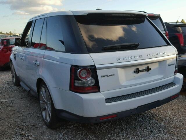 SALSK2D4XCA751609 - 2012 LAND ROVER RANGE ROVE WHITE photo 3