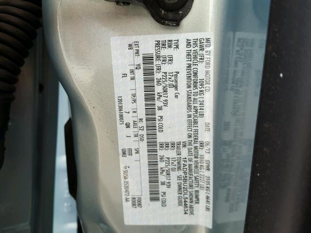 1FADP5BU2DL544634 - 2013 FORD C-MAX SEL TEAL photo 10