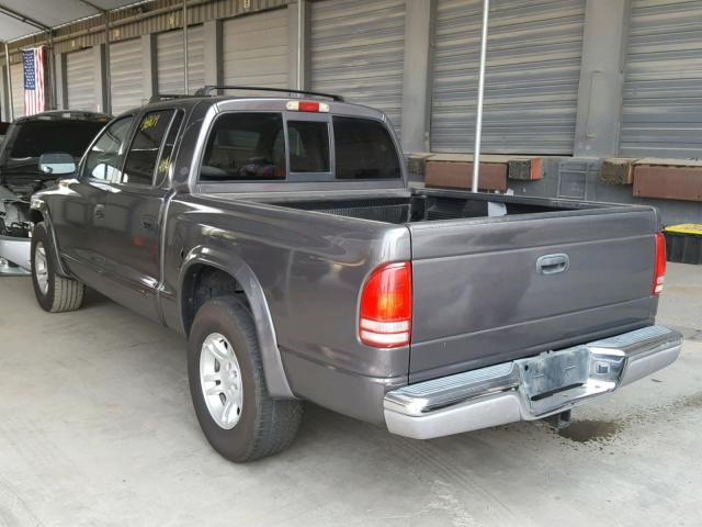 1D7HL48N73S120149 - 2003 DODGE DAKOTA QUA CHARCOAL photo 3