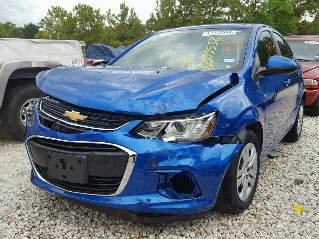 1G1JB5SH3H4174124 - 2017 CHEVROLET SONIC LS 蓝色 照片 2