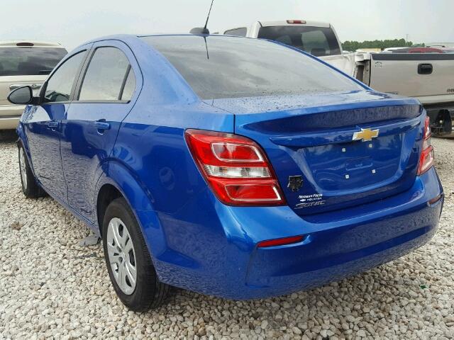 1G1JB5SH3H4174124 - 2017 CHEVROLET SONIC LS 蓝色 照片 3
