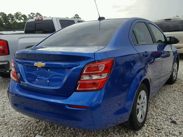 1G1JB5SH3H4174124 - 2017 CHEVROLET SONIC LS 蓝色 照片 4