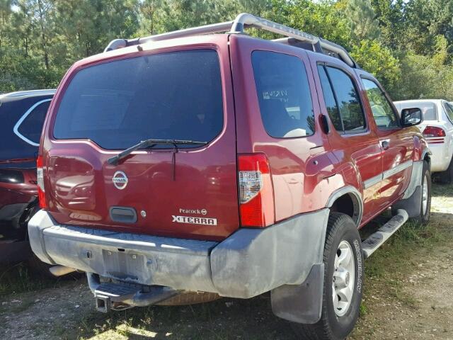 5N1ED28T54C627197 - 2004 NISSAN XTERRA XE RED photo 4