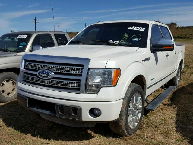 1FTFW1CT9CFB83162 - 2012 FORD F150 SUPER WHITE photo 2