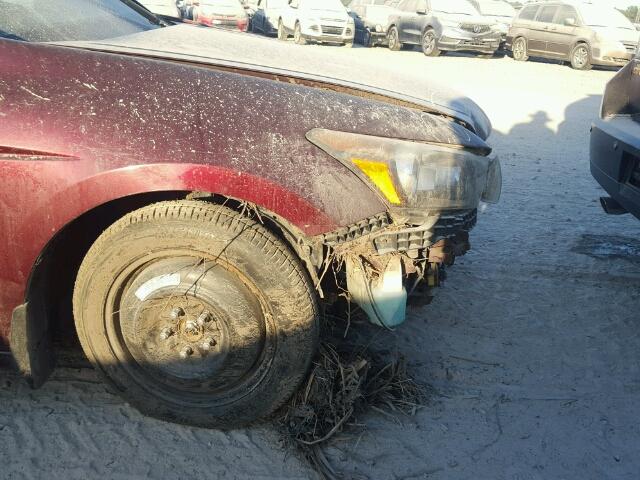 1HGCP26849A132897 - 2009 HONDA ACCORD EXL Bordo foto 10