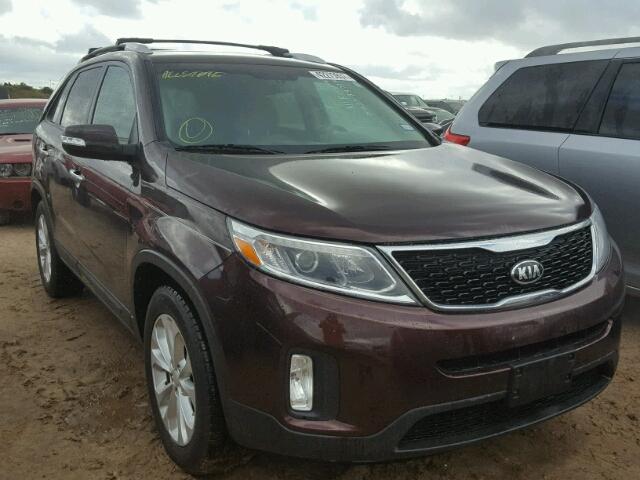 5XYKU4A74FG584809 - 2015 KIA SORENTO MAROON photo 1