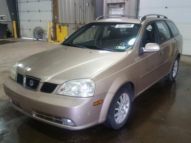 KL5JJ86Z25K104867 - 2005 SUZUKI FORENZA LX BEIGE photo 2