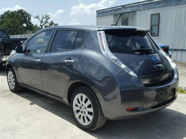 1N4AZ0CP8DC400286 - 2013 NISSAN LEAF S GRAY photo 3