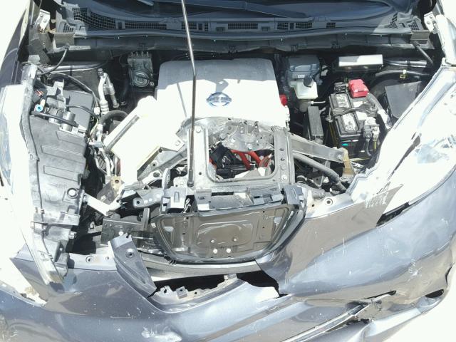 1N4AZ0CP8DC400286 - 2013 NISSAN LEAF S GRAY photo 7