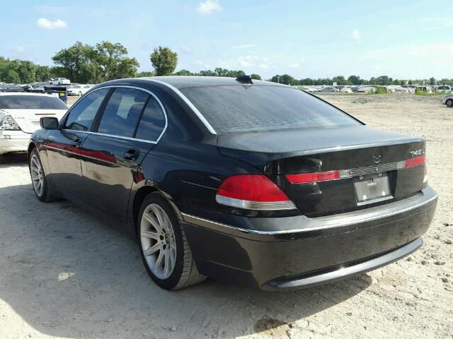 WBAGN63424DS47713 - 2004 BMW 745 LI BLACK photo 3