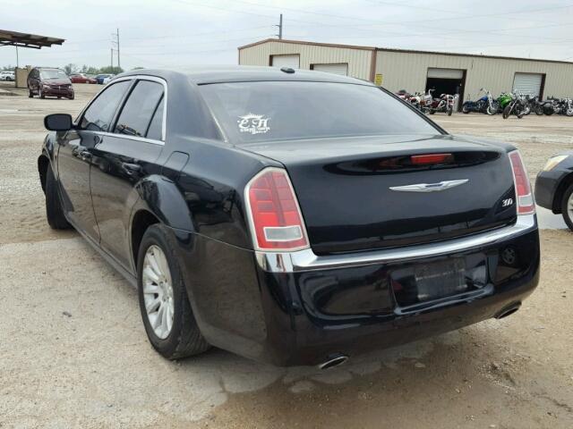 2C3CCAAG1CH274009 - 2012 CHRYSLER 300 BLACK photo 3