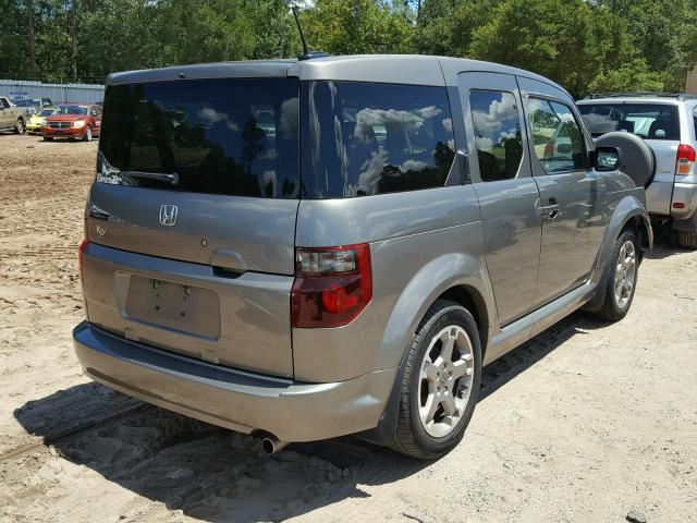 5J6YH18958L000231 - 2008 HONDA ELEMENT SC GRAY photo 4