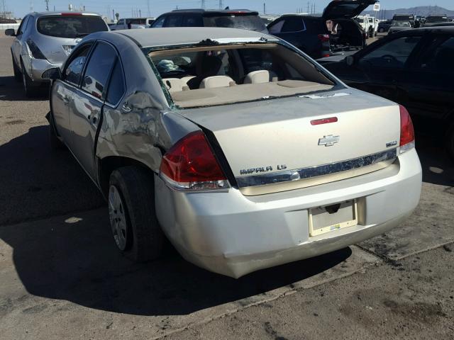 2G1WB58K389119016 - 2008 CHEVROLET IMPALA LS BEIGE photo 3