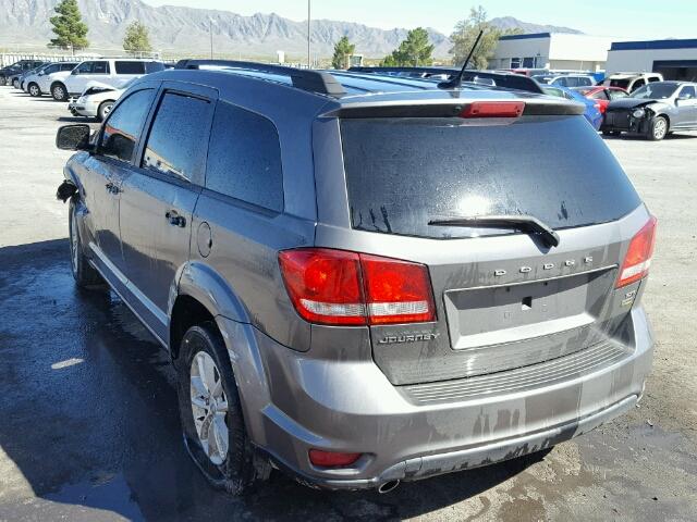 3C4PDCBG8DT507266 - 2013 DODGE JOURNEY SX GRAY photo 3