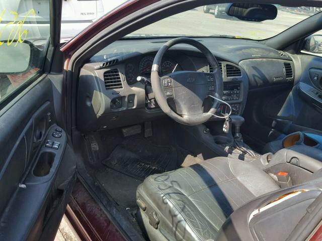 2G1WX15K819129934 - 2001 CHEVROLET MONTE CARL MAROON photo 9