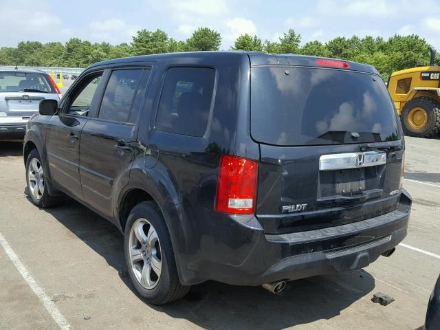 5FNYF4H70FB074166 - 2015 HONDA PILOT EXLN BLACK photo 3