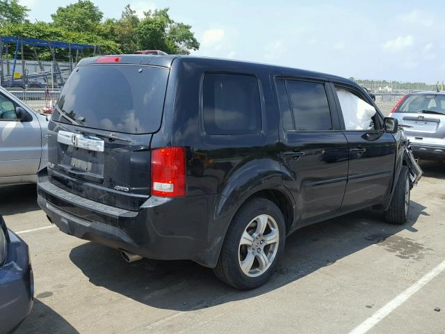 5FNYF4H70FB074166 - 2015 HONDA PILOT EXLN BLACK photo 4