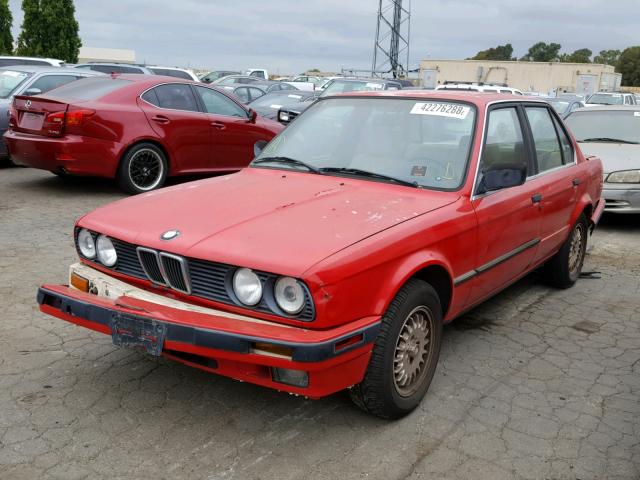 WBAAD2305K8849929 - 1989 BMW 325 I AUTO RED photo 2