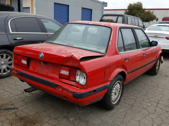 WBAAD2305K8849929 - 1989 BMW 325 I AUTO RED photo 4