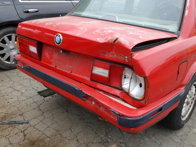 WBAAD2305K8849929 - 1989 BMW 325 I AUTO RED photo 9