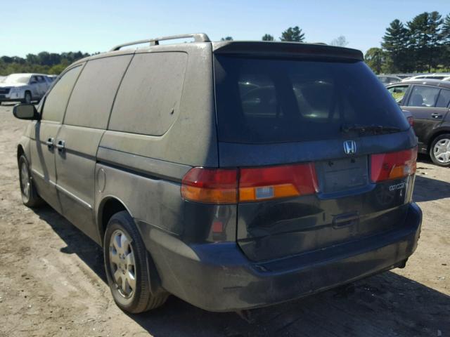 5FNRL18014B036232 - 2004 HONDA ODYSSEY EX GREEN photo 3