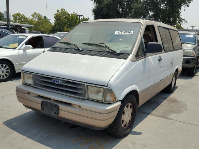 1FMDA31X3TZB43743 - 1996 FORD AEROSTAR WHITE photo 2