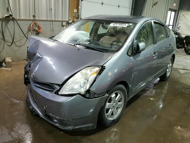 JTDKB22U640055752 - 2004 TOYOTA PRIUS BLUE photo 2