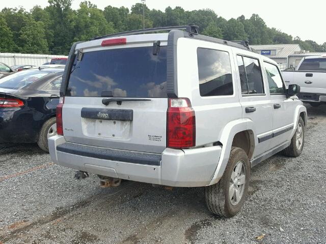 1J8HG48K76C271715 - 2006 JEEP COMMANDER SILVER photo 4