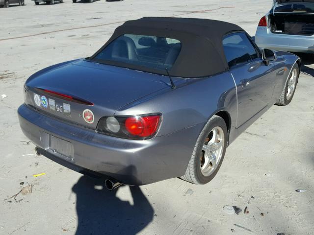 JHMAP11451T003305 - 2001 HONDA S2000 SILVER photo 4