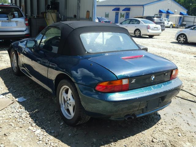 4USCH732XVLB78707 - 1997 BMW Z3 1.9 GREEN photo 3