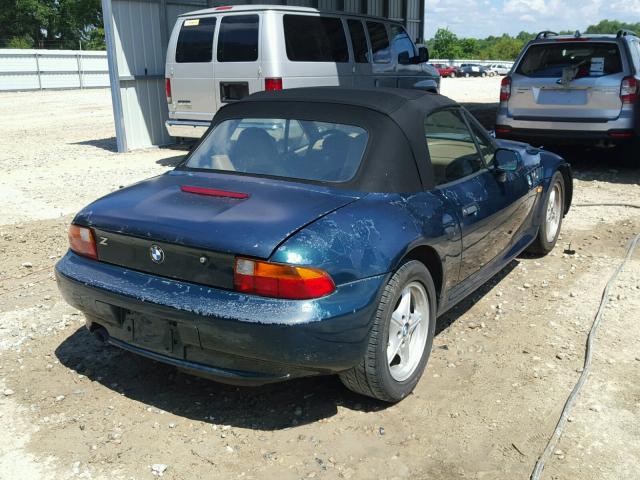 4USCH732XVLB78707 - 1997 BMW Z3 1.9 GREEN photo 4