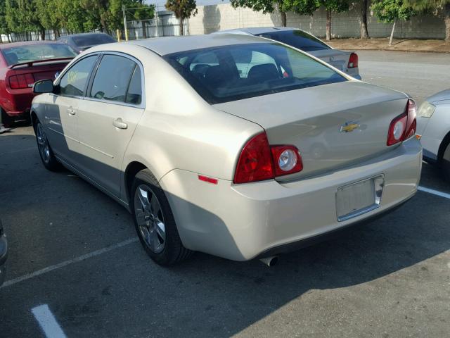 1G1ZH57B79F187468 - 2009 CHEVROLET MALIBU 1LT 金色 照片 3