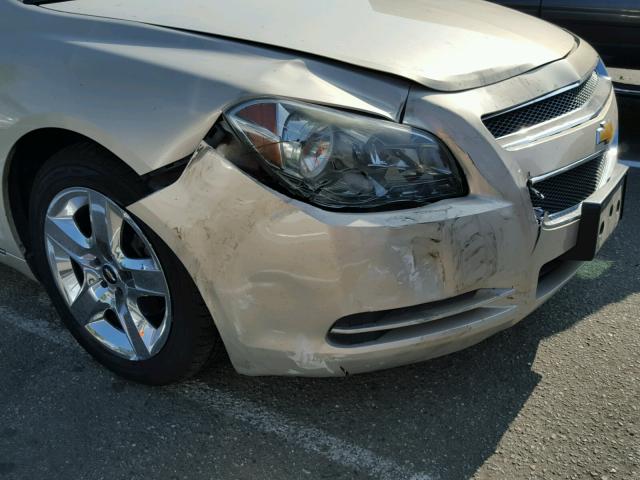 1G1ZH57B79F187468 - 2009 CHEVROLET MALIBU 1LT 金色 照片 9