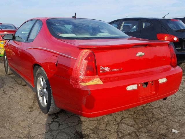2G1WM15K169293607 - 2006 CHEVROLET MONTE CARL 红色 照片 3