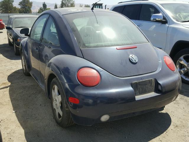 3VWCC21CXYM498397 - 2000 VOLKSWAGEN NEW BEETLE BLUE photo 3