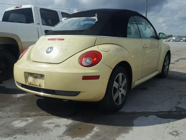 3VWRF31Y16M309507 - 2006 VOLKSWAGEN NEW BEETLE ყვითელი ფოტო 4