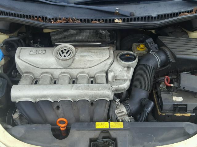 3VWRF31Y16M309507 - 2006 VOLKSWAGEN NEW BEETLE ყვითელი ფოტო 7