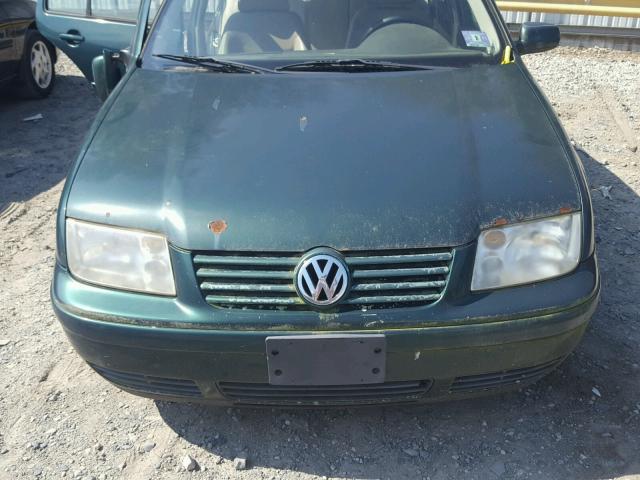 3VWTG69MX1M106078 - 2001 VOLKSWAGEN JETTA GLX GREEN photo 7