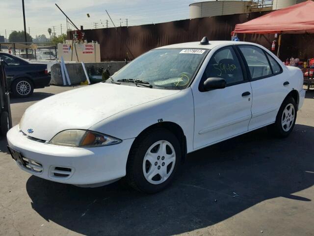 1G1JF5247Y7459294 - 2000 CHEVROLET CAVALIER L WHITE photo 2