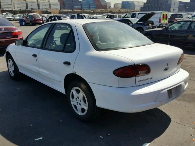 1G1JF5247Y7459294 - 2000 CHEVROLET CAVALIER L WHITE photo 3