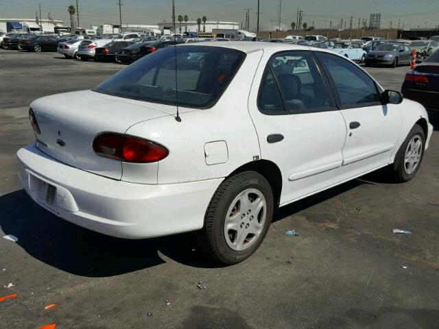 1G1JF5247Y7459294 - 2000 CHEVROLET CAVALIER L WHITE photo 4